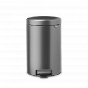 Контейнер для мусора с педалью, 12 л, нержавеющая сталь, графит, серия newIcon, BRABANTIA, Бельгия, BRABANTIA (Бельгия)