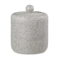 Банка для хранения Loup, 430 мл, полирезин, серый, серия Bath, BERGENSON BJORN, Великобритания, 