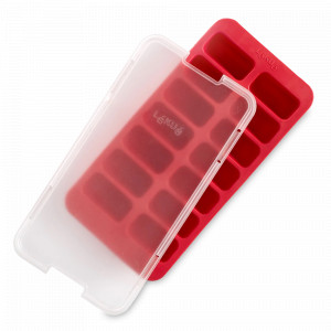 Форма для льда «Прямоугольники», 23 х 11.8 см, каучук, полипропилен, красный, серия Ice, LEKUE, Испания, Ice LEKUE