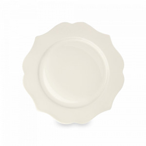 Тарелка десертная Ivory, 20 см, костяной фарфор, цвет: слоновая кость, серия Ionica, LE COQ, Италия, Итальянский фарфор