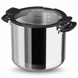 Кастрюля с крышкой , 5 л, нержавеющая сталь 18/10, серебристый, VITAX, Великобритания, Посуда из нержавеющей стали