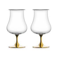 Набор из 2-х бокалов для крепких напитков, 220 мл, декор - золотой, хрустально стекло, серия Gentleman, EISCH, Германия