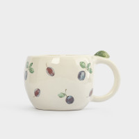 Кружка , 420 мл, керамика, белый, декор, серия Plum Orchard, ANNA LAFARG, Китай_00822930055183743895.jpg