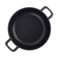 Сотейник с двумя ручками для индукционных плит с антипригарным покрытием, 24 см, литой алюминий с алмазным порошком, черный, серия Diamant Plus, OLYMPIA, Италия_00820700067558379420.jpg