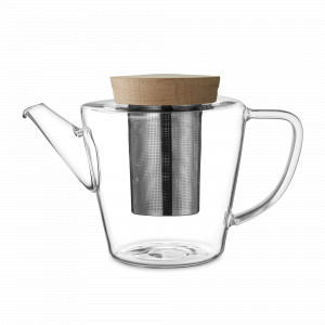 Чайник заварочный с ситечком, 1 л, боросиликатное стекло, нержавеющая сталь, бамбук, серия Infusion, VIVA Scandinavia, Дания, Скидка до -20% на Viva Scandinavia