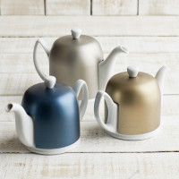 Чайник заварочный с колпаком, 1 л, фарфор, алюминий, белый, серый, серия Salam, GUY DEGRENNE, Франция_00802430054175102083.jpg