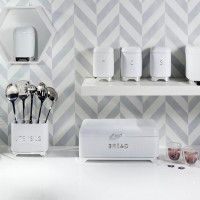 Емкость для кухонных принадлежностей, металл, 20 х 16 см, белый, серия Lovello, KITCHEN CRAFT, Великобритания_00807690052225877852.jpg