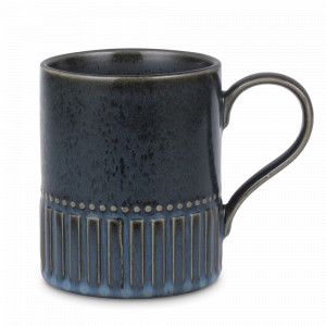 Кружка , 400 мл, фарфор, черный, синий, серия Black Kitchen, HOME &amp; STYLE, Китай, Большие кружки