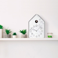 Часы настенные с маятником QQ-UP, 18.8 х 37 см, пластик ABS, механизм, серый, серия Home, GUZZINI, Италия_00812820061307007021.jpg