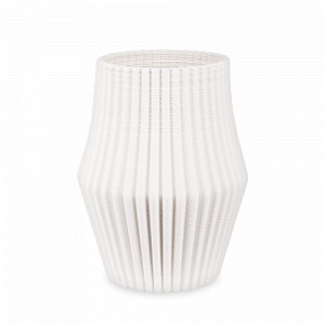 Ваза настольная Плиссе, 27 см, керамика, белый, серия Home, DECOR DE TABLE, Китай, Home DECOR DE TABLE