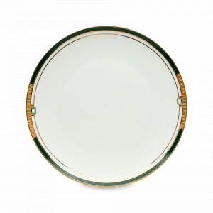 Тарелка обеденная, 27 см, фарфор, белый, декор, HOMEFEEL, Россия, Тарелки