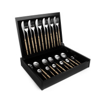 Набор столовых приборов на 6 персон, 24 предм., серия MIO matte ivory, CUTIPOL, Португалия_00802520057287694944.jpg