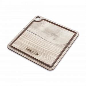 Доска для сервировки с желобом, 18х18 см, дуб светлый, серия ProFashion, ComposeEat, Россия, COMPOSE EAT (Россия)