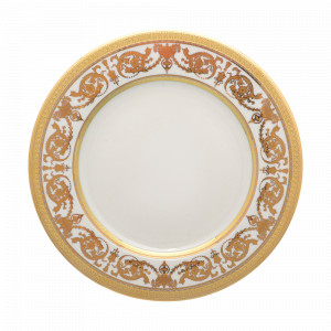 Блюдо круглое Cream Gold, 32 см, фарфор, белый, золотой, серия Constanza Imperial, FALKENPORZELLAN, Германия, Скидка до -30% на фарфор FALKENPORZELLAN