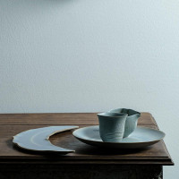 Блюдо сервировочное Blue, 32 см, каменная керамика, голубой, серый, серия Auberge, ROOMERS TABLEWARE, Нидерланды_00816730050824547698.jpg