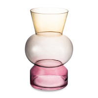 Ваза Триобль, 31.5 см, стекло, розово-дымчатый, Rasteli, Бельгия_00812030044053484397.jpg