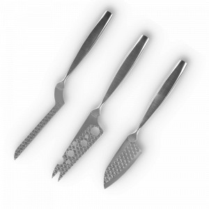 Набор ножей для сыра, 3 предмета, нержавеющая сталь, серия Монако+, BOSKA, Нидерланды, Набор ножей для сыра