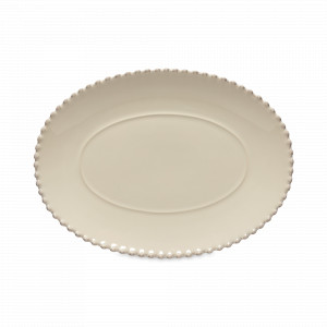 Блюдо овальное Cream, 34 х 25 см, керамика, кремовый, серия Pearl, COSTA NOVA, Португалия, Блюда сервировочные, менажницы