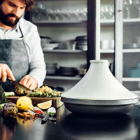 Керамический тажин, 2 л, 27,5 см, графит - белый, серия Delight, EMILE HENRY, Франция_00803290054719768442.jpg