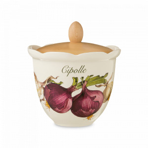 Банка для хранения сыпучих продуктов, 750 мл, керамика, дерево, декор, серия Mercato della Terra, NUOVA CER, Италия, NUOVA CER (Италия)