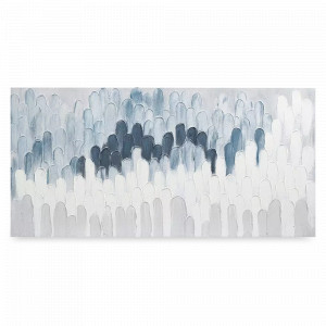 Панно декоративное By Feel, 70 х 140 см, холст с ручной росписью, дерево, серо-голубой, серия Art, BERGENSON BJORN, Великобритания, Предметы интерьера