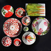 Пара кофейная Red Pepper, 100 мл, костяной фарфор, красный, серия Red, TAITU, Италия_00809510048873445124.jpg