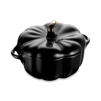 Кокот «Тыква», 0,7 л, 14,8 см, керамика, черный, серия La Cocotte, STAUB, Франция