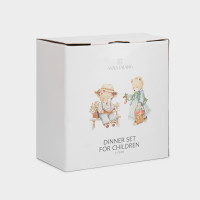 Набор детской посуды Мишки, 3 предмета, фарфор, белый, декор, серия Teddy bear, ANNA LAFARG, Китай_00822650050294045111.jpg