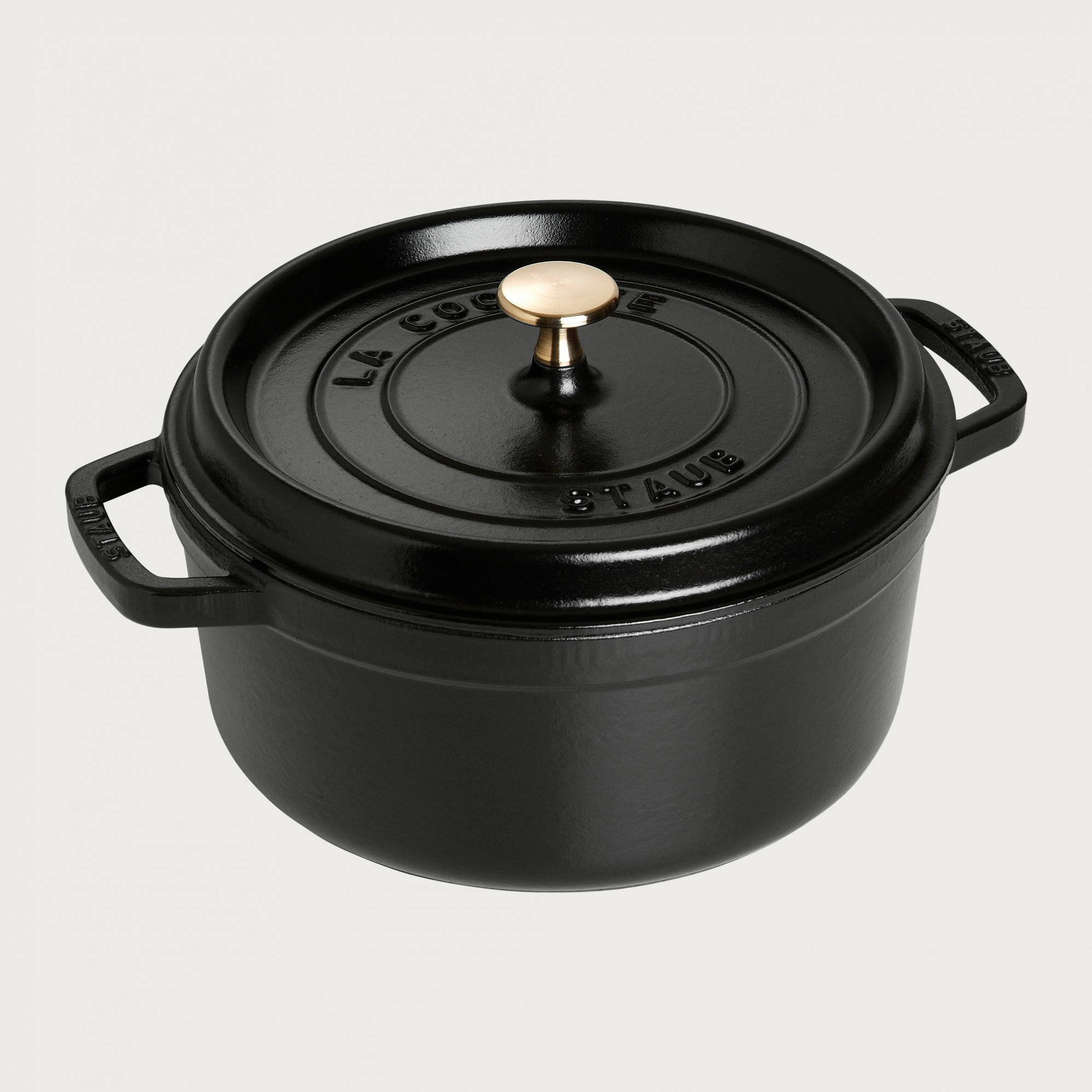 1103025 STAUB, Кокот круглый, 8,35 л, 30 см, чугун, черный, серия