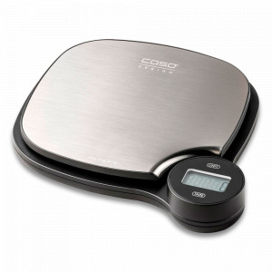 Весы кухонные, нержавеющая сталь, стальной, черный, CASO, Германия, Caso Kitchen