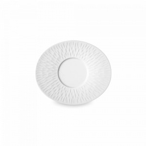 Блюдце для чашки 150 мл BLANC, 16.5 х 14 см, фарфор, белый, серия Boreal, GUY DEGRENNE, Франция, GUY DEGRENNE (Франция)