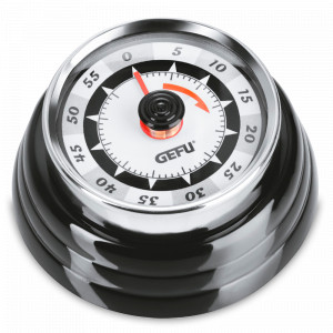 Таймер Retro, 7,3 см, металл, черный, GEFU, Германия, Таймеры, термометры