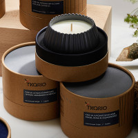 Свеча ароматическая Sandalwood, Bergamot & Citrus, 8 см, серый, серия Edge, TKANO, Россия_00813870053535598941.jpg