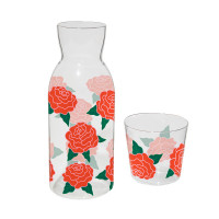 Набор из графина и стакана, стекло, декор, серия Rose, DOIY, Испания_00822830066150877767.jpg
