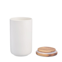 Банка для хранения, 750 мл, керамика, дерево, белый, серия Home, DECOR DE TABLE, Китай_00822110047318764830.jpg