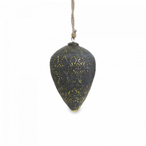 Украшение новогоднее подвес, 21 см, стекло, серый, ROOMERS FURNITURE, Нидерланды, ROOMERS FURNITURE (Нидерланды)