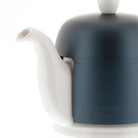 Чайник заварочный с колпаком, 700 мл, фарфор, алюминий, белый, синий, серия Salam, GUY DEGRENNE, Франция_00802430054299388785.jpg