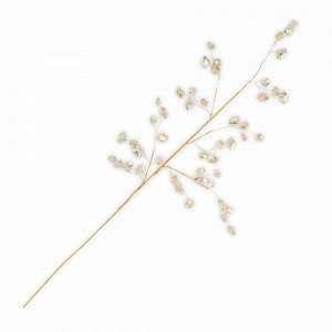 Украшение ветка декоративная Кристаллы, 62 см, акрил, металл, золотистый, серия Event, ANNA LAFARG, Китай, Новогодний Декор ANNA LAFARG