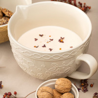 Кувшин для смешивания, 2 л, керамика, кремовый, рельеф, серия Russian North, TKANO, Россия_00812790049770058625.jpg