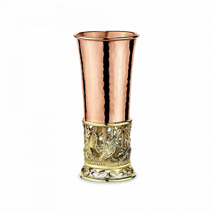 Стопка &quot;Глухари&quot;, 65 мл, медь кованая, латунь, серия Охотничий домик, Кольчугинский Мельхиор, Россия, Рюмки для текилы