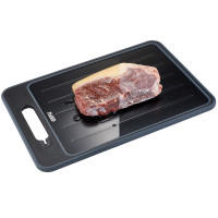 Доска для быстрой разморозки продуктов с точилкой для ножей, 36,5 см, алюминий, пластик, черный, GEFU, Германия_00812380048681203623.jpg