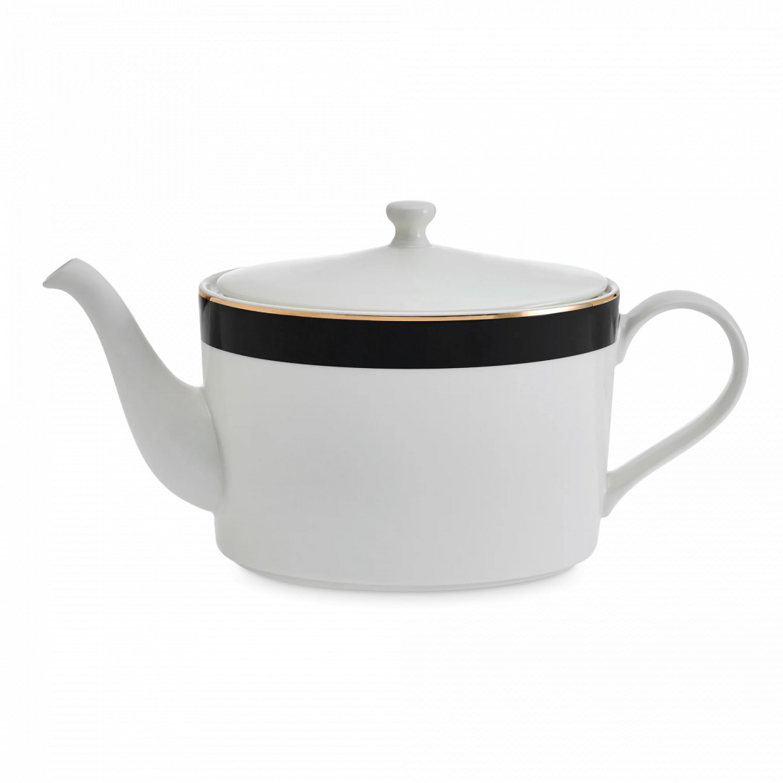 Чайник заварочный, 1.1 л, фарфор, белый, черный, серия Mikasa Luxe Deco, KITCHEN CRAFT, Великобритания