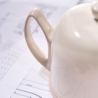 Чайник заварочный с колпаком, 700 мл, на 4 чашки, фарфор, нержавеющая сталь, бежевый, серия Salam, GUY DEGRENNE, Франция_00809440039335856500.jpg