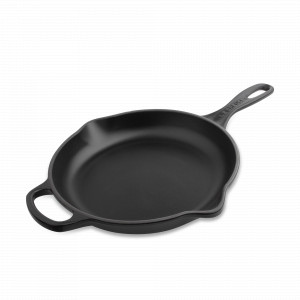 Чугунная эмалированная сковорода с толстым дном, 20 см, черный, LE CREUSET, Франция, Чугунная посуда Le Creuset 