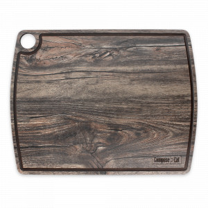 Доска разделочная композитная c желобом, 36х28см, дуб мореный, серия Fashion, ComposeEat, Россия, COMPOSE EAT (Россия)