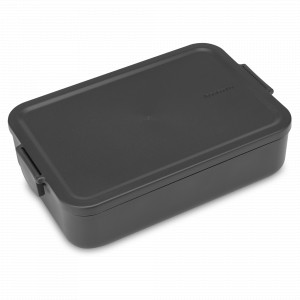 Ланч-бокс большой, 25.5 х 16.7 см, пластик, антрацит, серия Make &amp; Take, BRABANTIA, Бельгия, Ланч-боксы