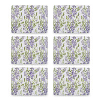 Набор из 6-ти подстановочных салфеток Wisteria, 30 х 22,8 см, пробка, декор, CREATIVE TOPS, Великобритания