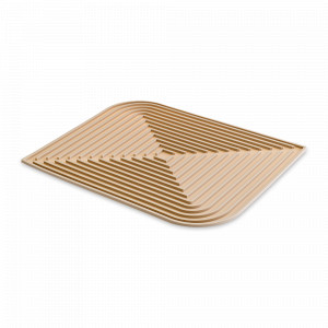 Коврик для сушки посуды Dry Flex, 34.6 х 44.6 см, силикон, бежевый, SMART SOLUTIONS, Россия, Сушилки для посуды