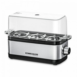 Яйцеварка для 3-х яиц, нержавеющая сталь, пластик, стальной, ROMMELSBACHER, Германия, ROMMELSBACHER (Германия)