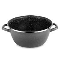 Кастрюля низкая, 26 см, сталь, стеклоэмаль, черный, серия K2, VITRINOR, Испания, 